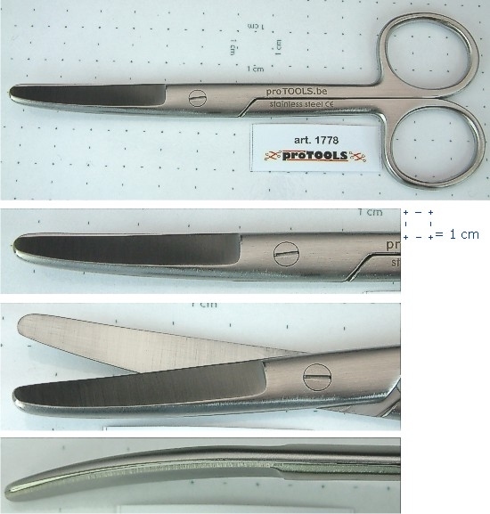 Universal Scissors Curved - round/round - 13 cm