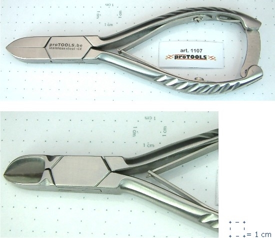 Nail Cutter - curved - 14 cm (with double spring lock)