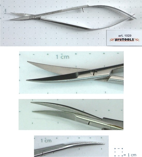 Ultra-Fine Scissors Curved (bowed) - 12 cm