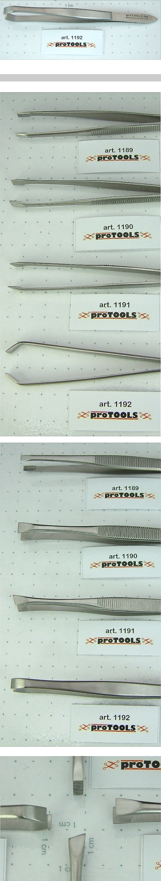 Epilating Forceps Curved - 9 cm