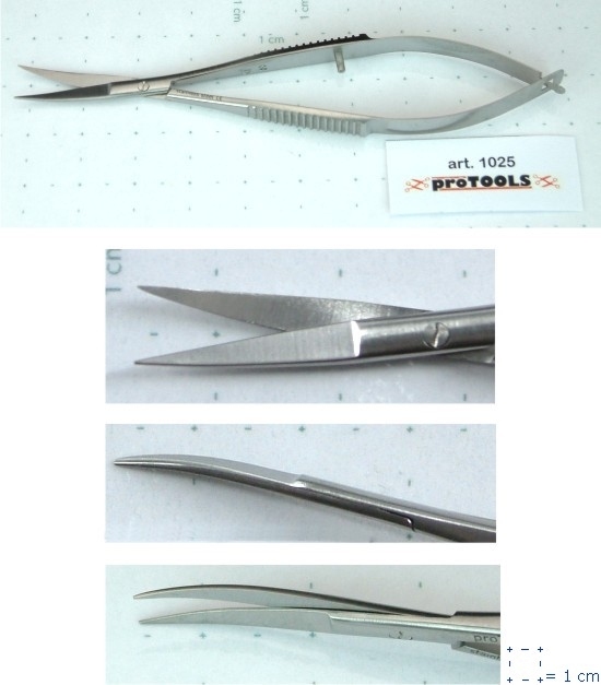 Ultra-Fine Scissors Curved (bowed) - 10 cm
