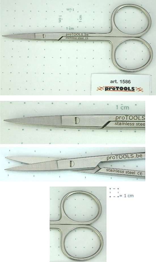 Cuticle Scissors Straight Fine Points - 9 cm