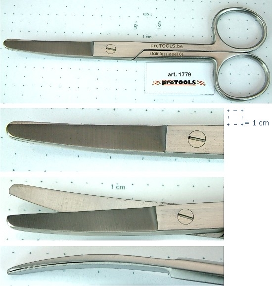 Universal Scissors Curved - round/round - 14,5 cm