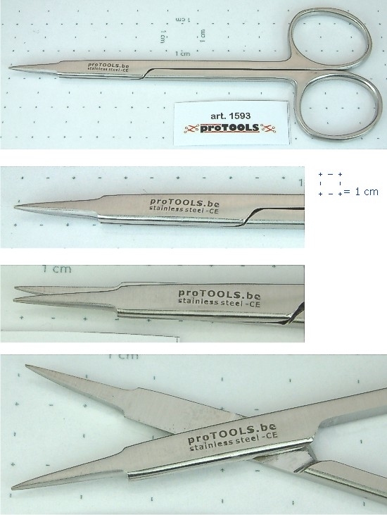 Fine Scissors Steven - straight / sharp  - 11 cm