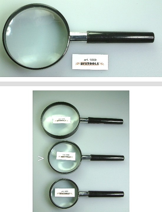 Handheld magnifier glass - lens 60mm - dio: x 5