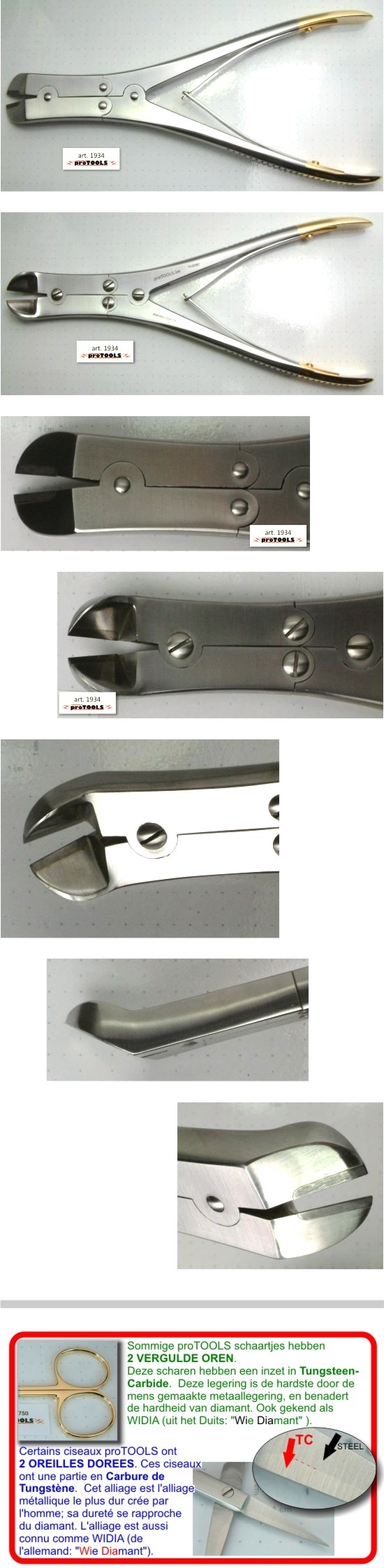 Pliers - TC Diagonal cutter - 24 cm - angular