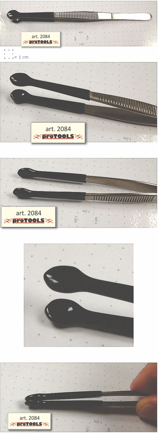 Tweezers with Coated Tip - 15,5 cm
