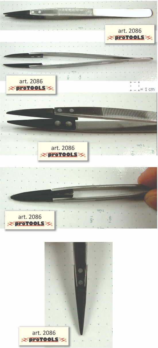 Tweezers with Synthetic Tip - Small - 16 cm