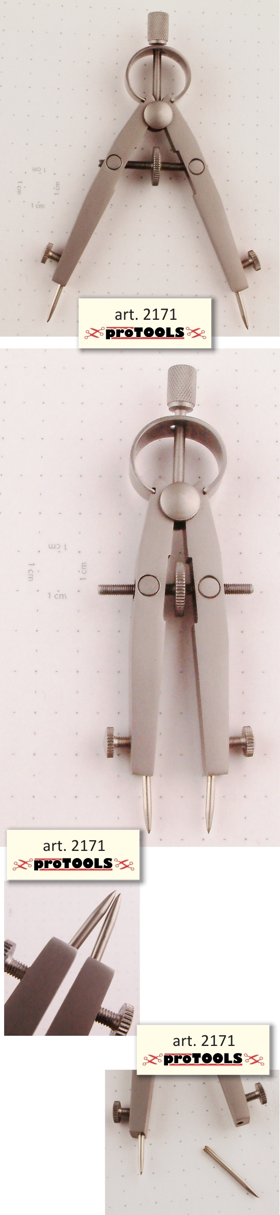 Compas en acier - 13 cm