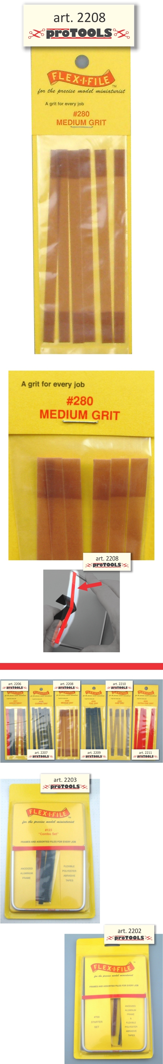 Flex-I-File Abrasive Tapes Refills #280 - Medium Gritt