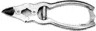 Nail Cutter 4 articulations - curved - 16 cm