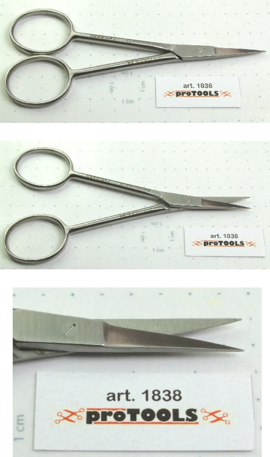 Left hand: fine scissors 10 cm