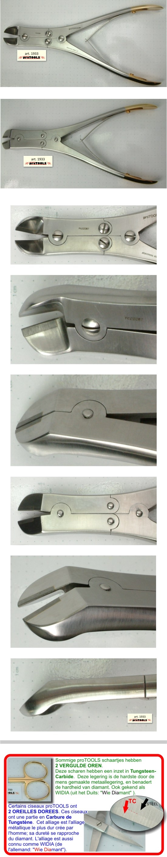 Pinces TC - Pince coupante - 20 cm - angulaire