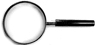 Handheld magnifier glass - lens 75mm - dio: x 5